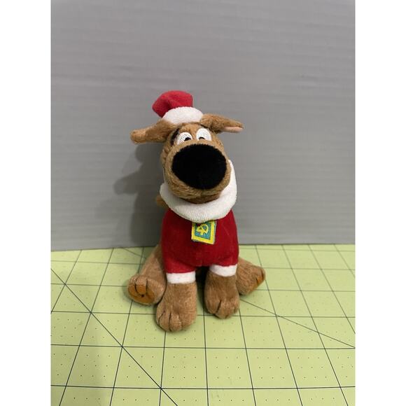Scooby Doo Plush Christmas 6” Stuffed Animal Santa Jacket Beard & Hat - Picture 1 of 6